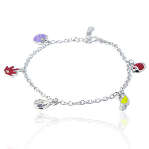 Multicolor Charms Silver 925 Bracelets