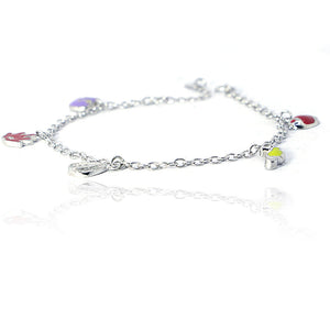 Multicolor Charms Silver 925 Bracelets