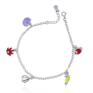 Multicolor Charms Silver 925 Bracelets