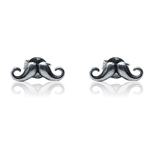 Moustache Silver 925 Studs