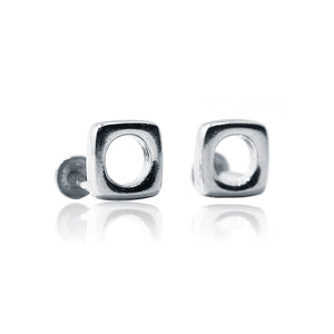 Square Loop Silver 925 Studs