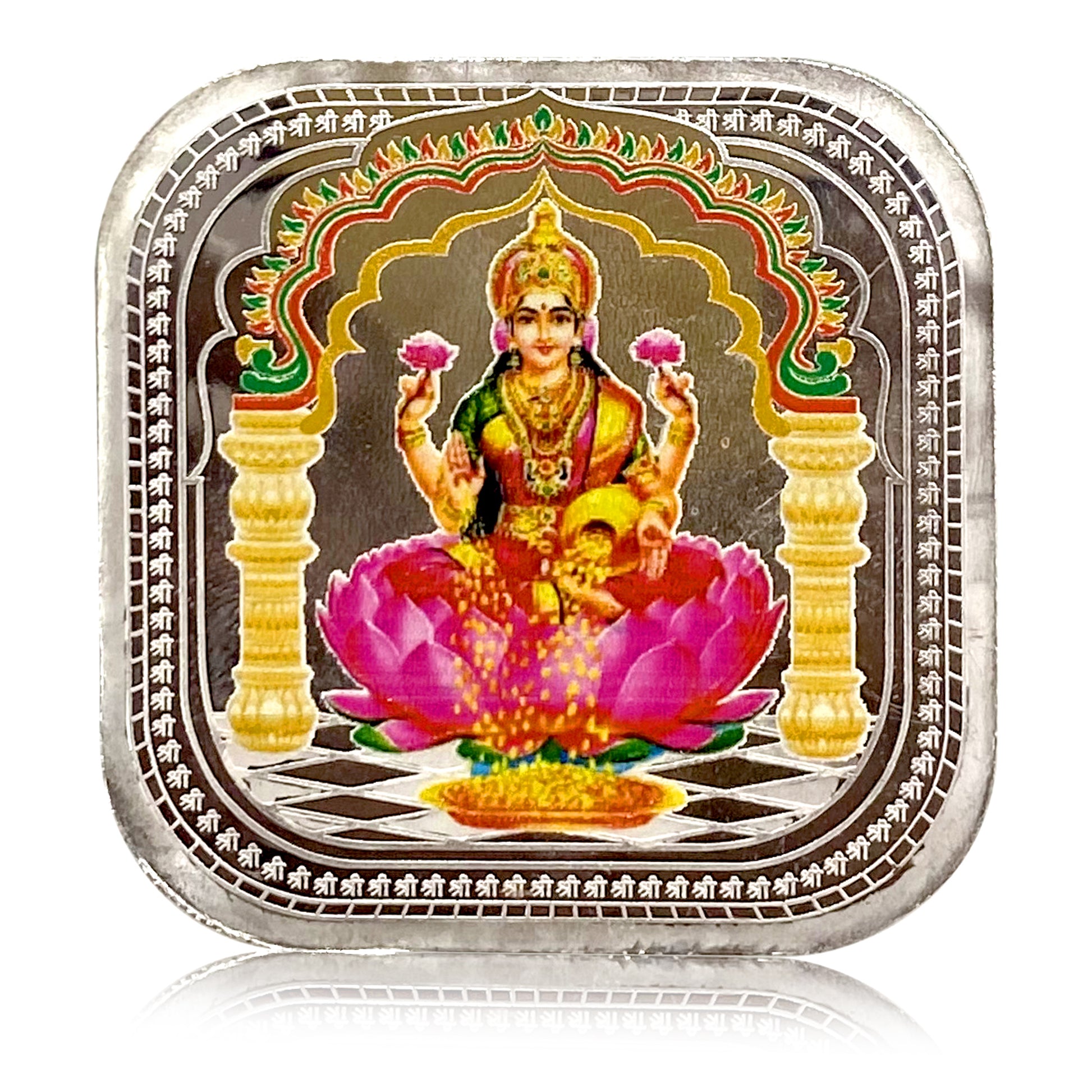 Lakshmi Colorful 10 gm Silver Coin