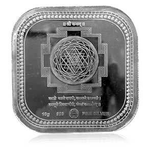 Lakshmi Ganesh Colorful 10 gm Silver Coin