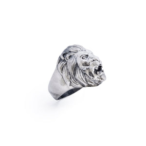 Ferocious Lion Silver 925 Ring