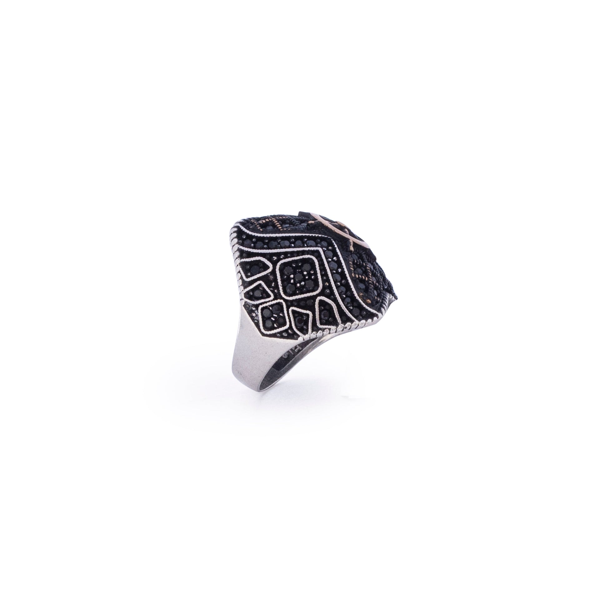 Apollo Black Silver 925 Ring