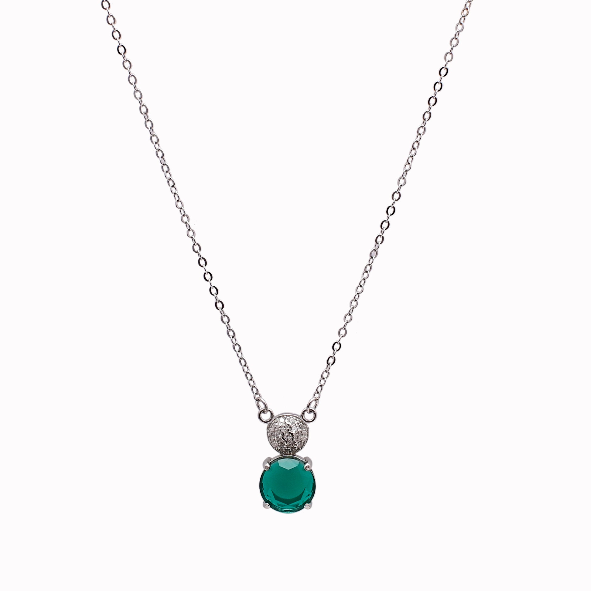 Enchanting Green Silver 925 Chain