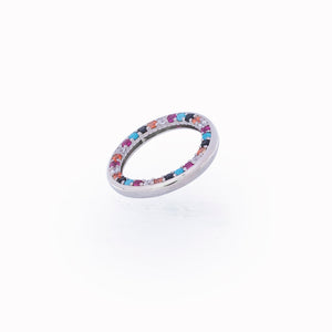 Multicolor Rim Silver 925 Ring