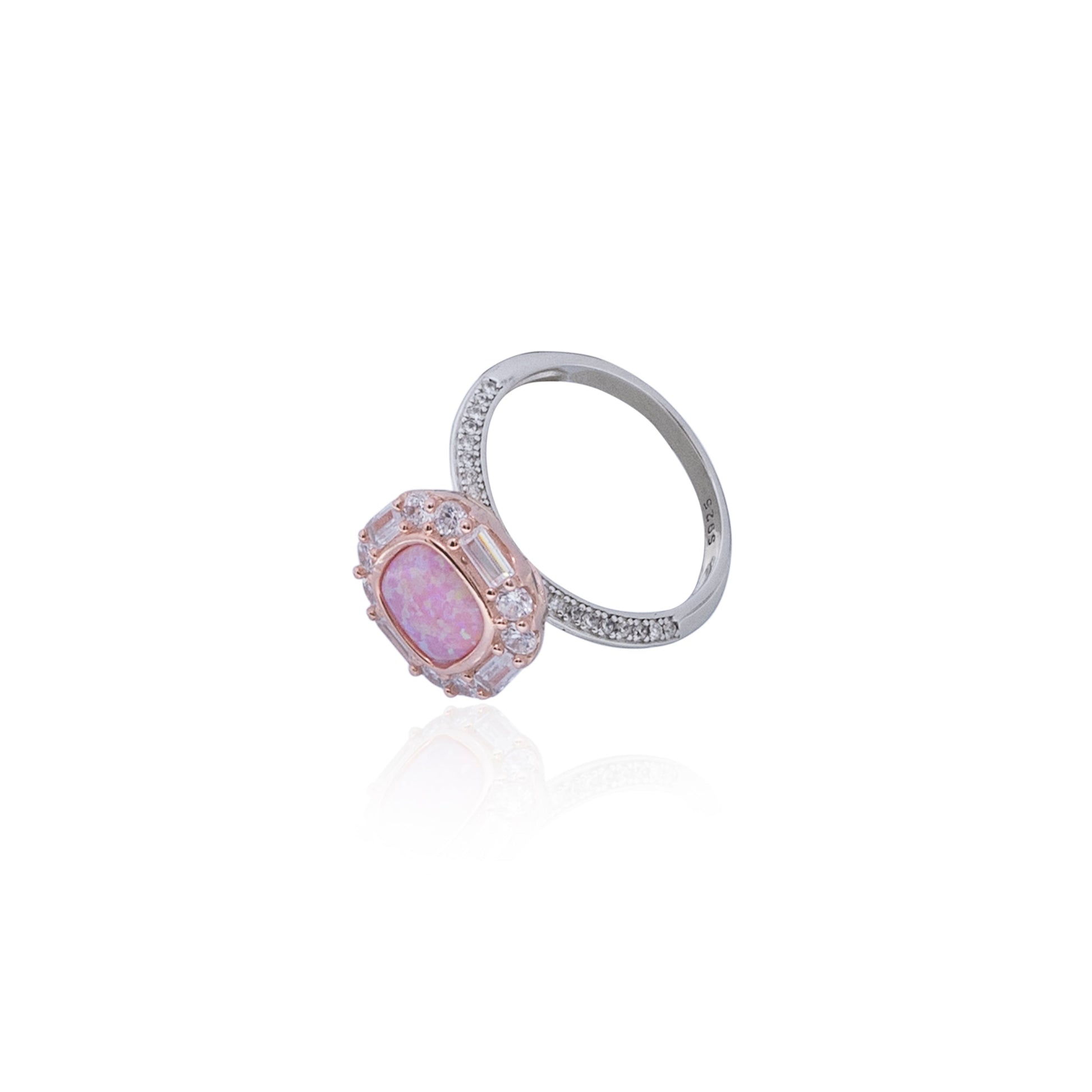 Beauty Pink Silver 925 Ring