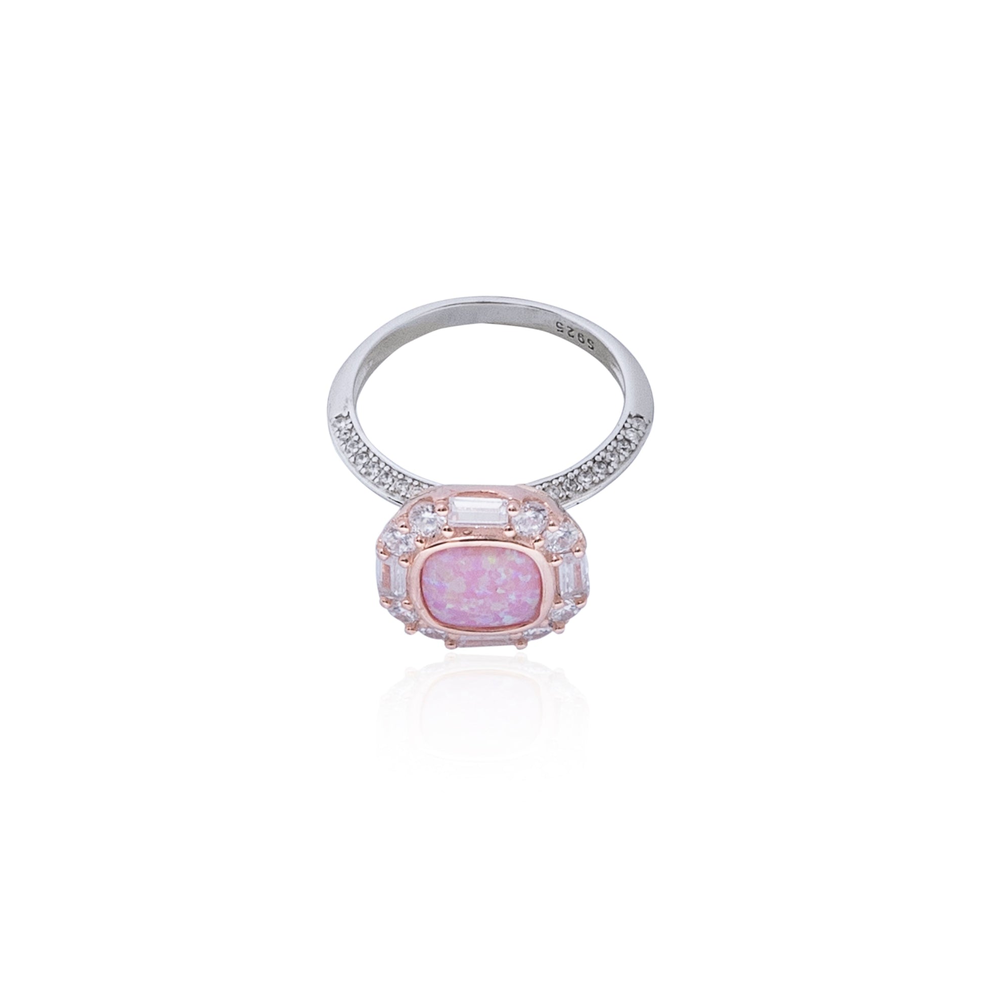 Beauty Pink Silver 925 Ring