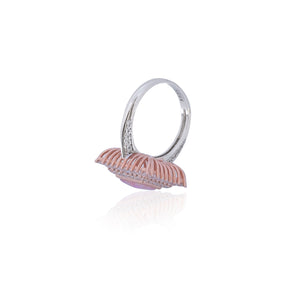 Mystery Pink Silver 925 Ring