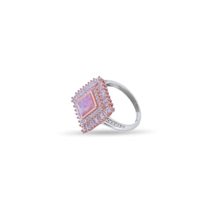 Mystery Pink Silver 925 Ring