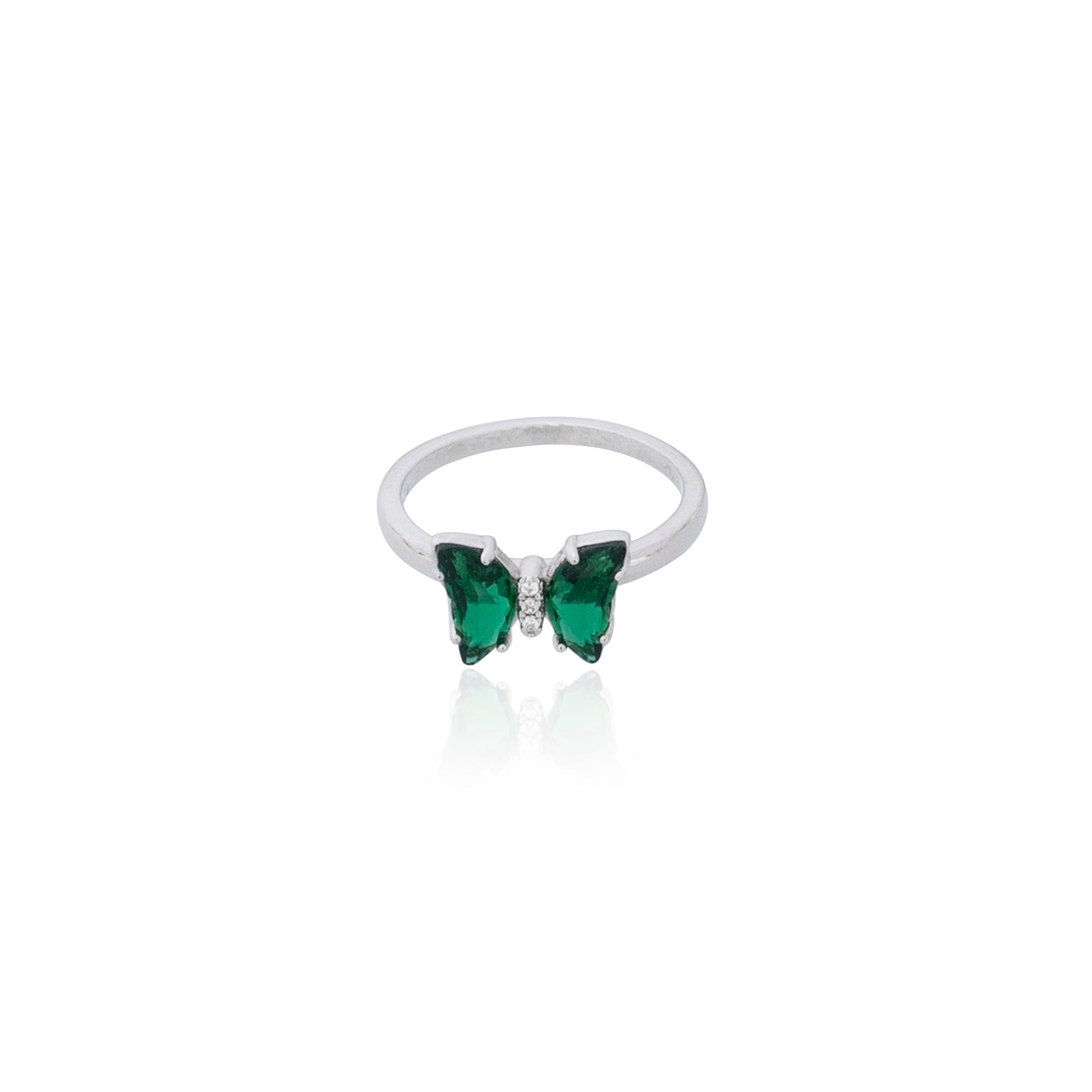 Carla Green Butterfly Silver 925 Ring