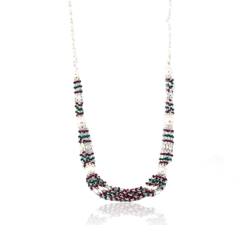 Yukta Pearl Silver 925Necklace  Set