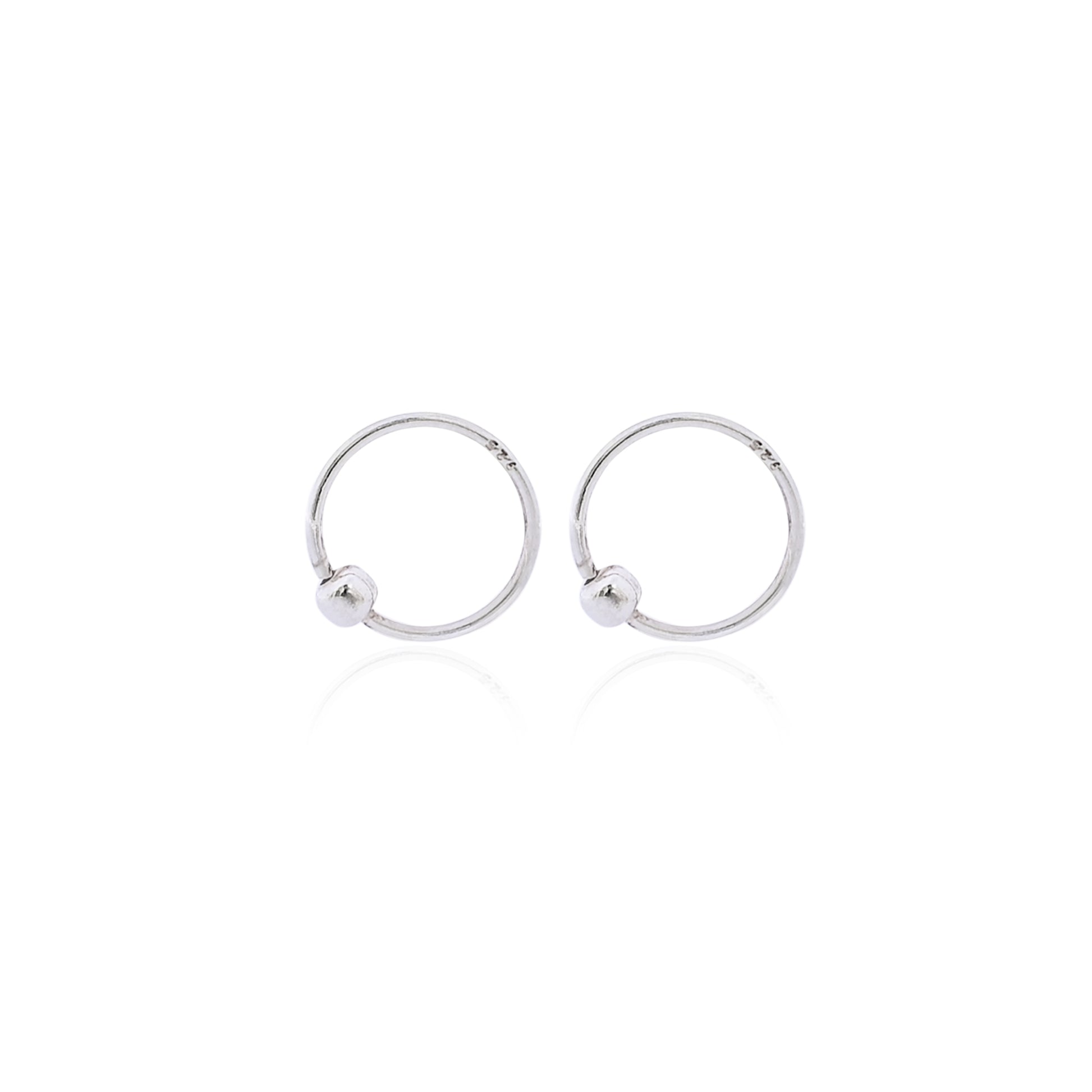 STERLING SILVER HOOP EARRING FOR Men