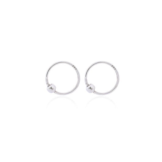 STERLING SILVER HOOP EARRING FOR Men