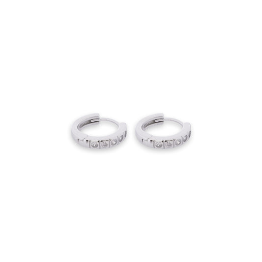 Earrings For Men Stainless Steel Huggie Hoop Earring Silver Stud Earrings For Men