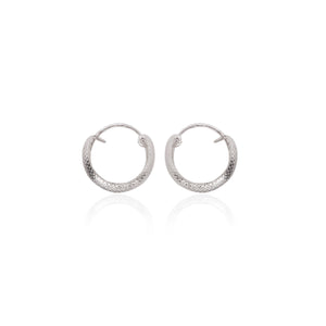 925 Silver Elegant Knot Hoop Earring