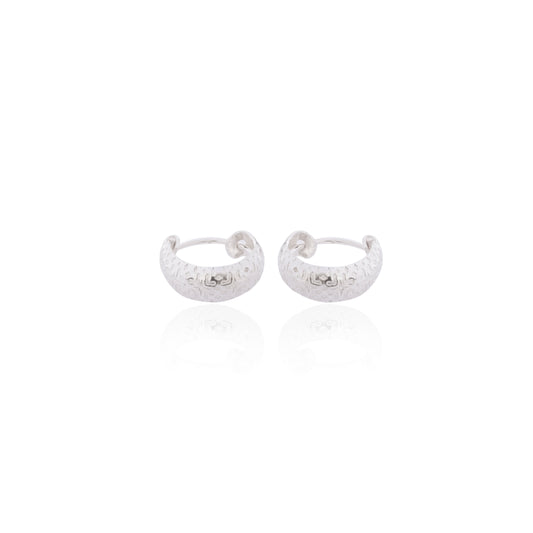 Plain Platinum Earring Bali