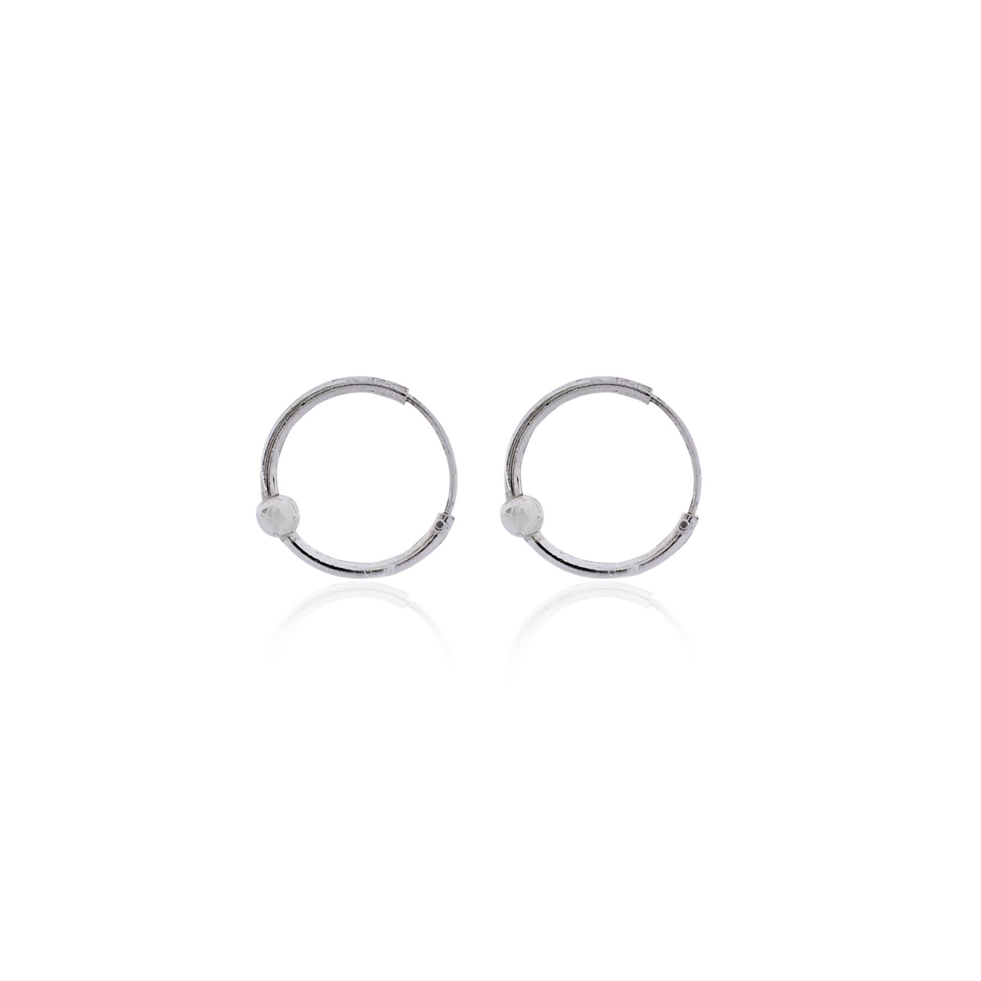 Silver Pipe Bali Pair For Men And Women Earring