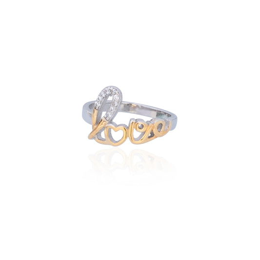 Love Ring for Girl's and Women's Silver Plated Love ring