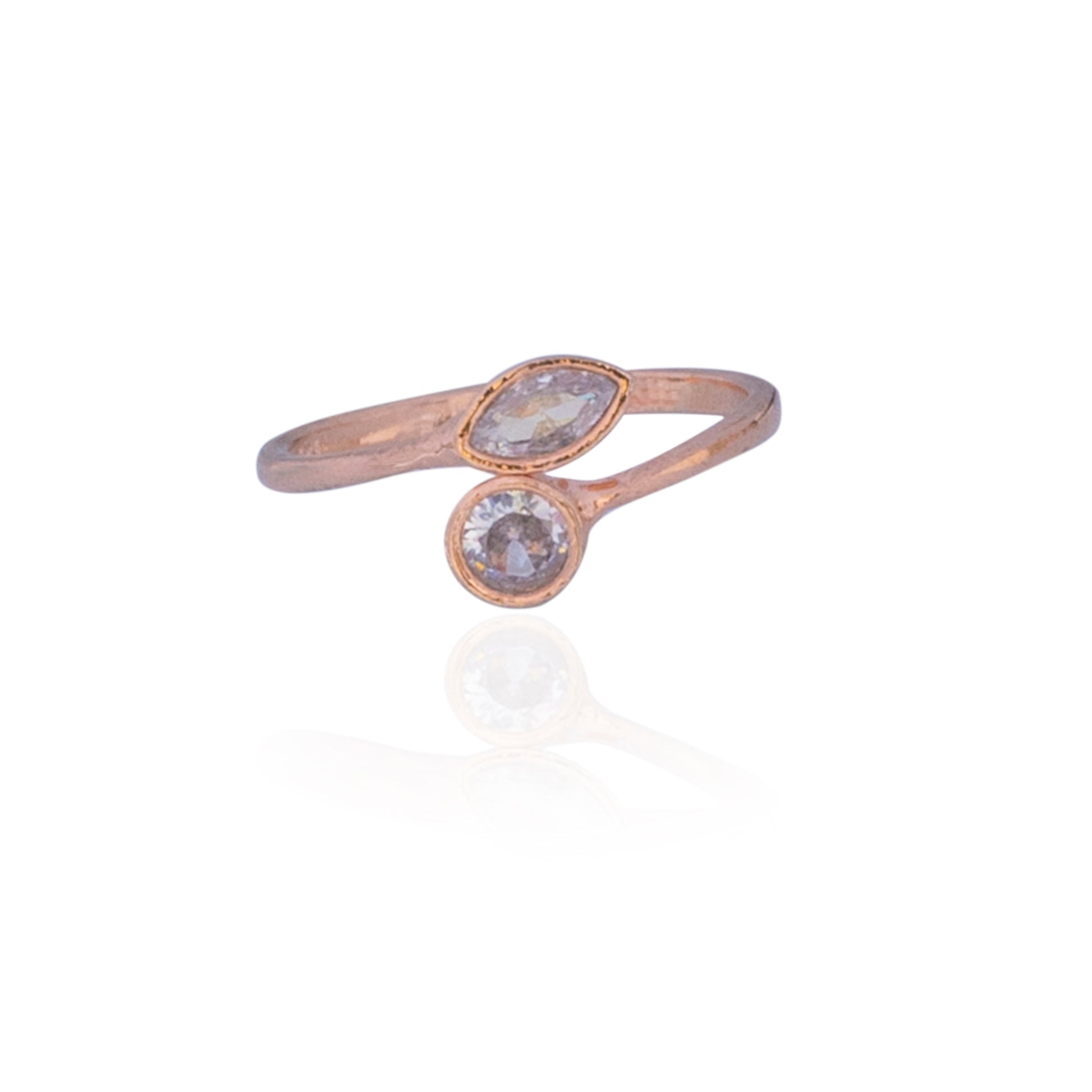 Wedding Trendy Fancy Rose Gold Diamond Ring for Women's