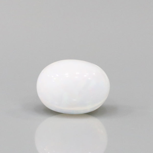 Oval White Astrological Australian Opal Stone