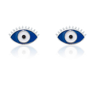 Evil eye earrings