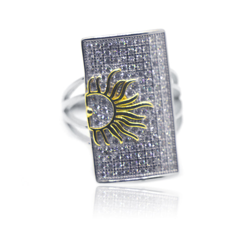 Men's Sunrise Ring Silver 925