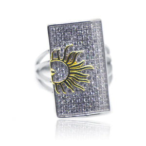 Men's Sunrise Ring Silver 925