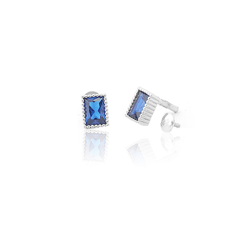 Earring Studs Blau Stone