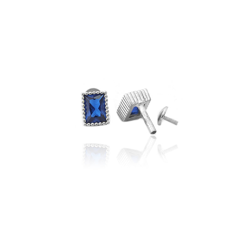 Earring Studs Blau Stone