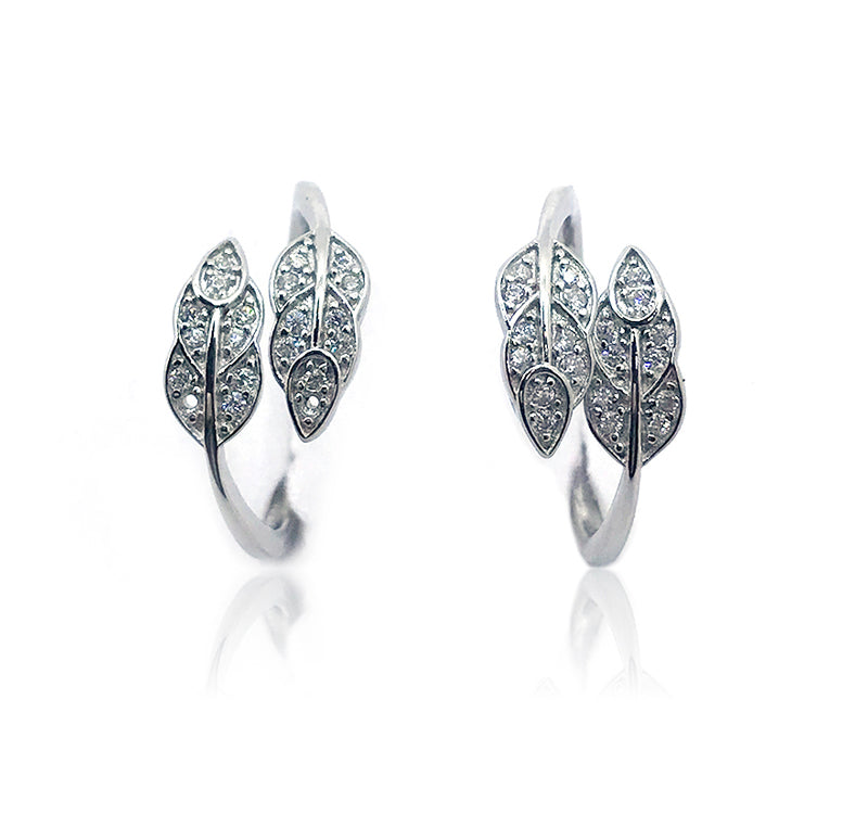 Taraash 925 Sterling Silver Leaf Style Toe Ring For Women