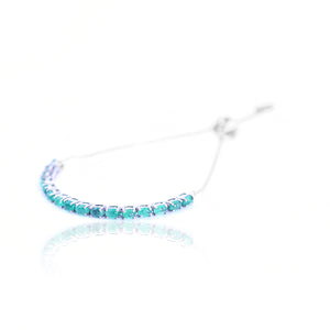 Natural Emerald Bracelet, 925 Sterling Silver, Emerald Tennis Bracelets