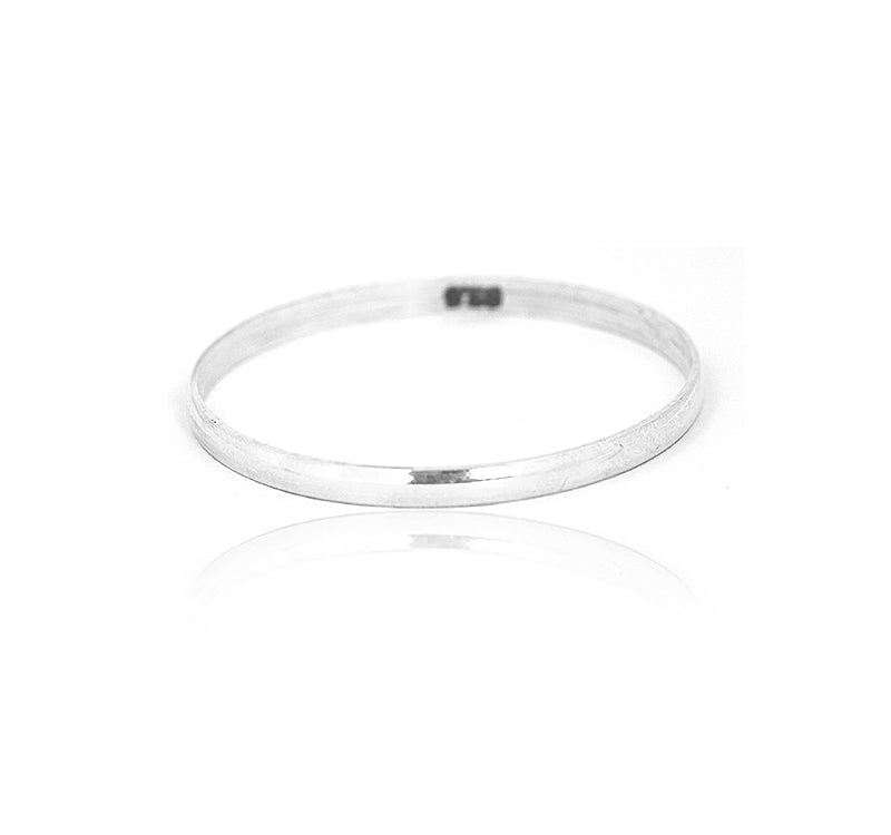 Silverwala Sterling Silver Silver Kada for Unisex Adult