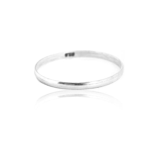 Silverwala Sterling Silver Silver Kada for Unisex Adult