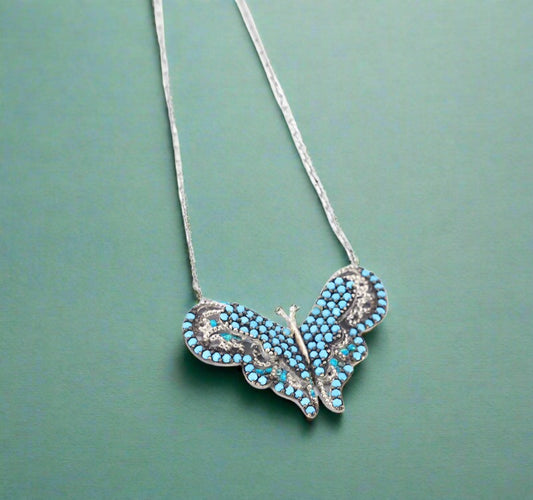 925 STERLING SILVER BUTTERFLY Necklace