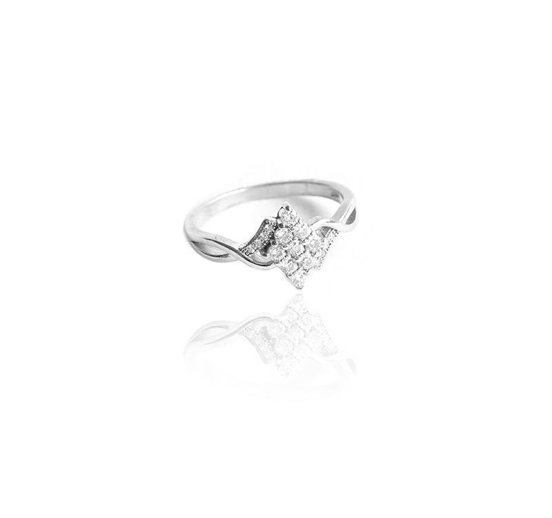 925 Sterling Silver Cz Solitaire Finger Ring