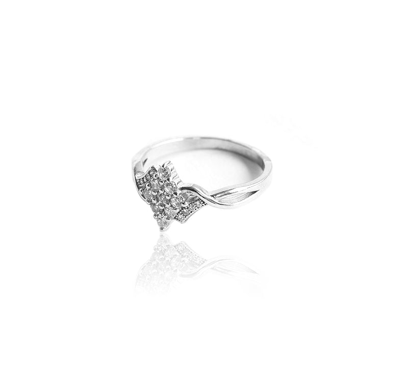 925 Sterling Silver Cz Solitaire Finger Ring