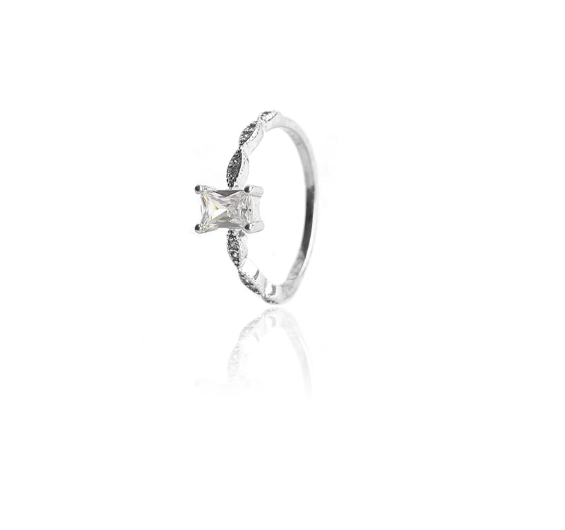 Fashion Cheap 925 Silver Big Stone Ring