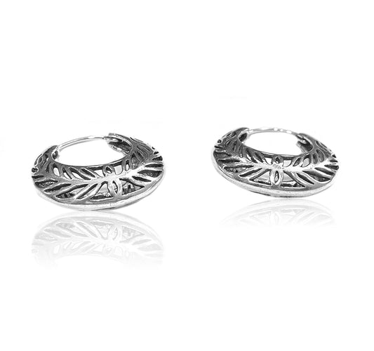 925 Sterling Silver Oxidized Silver Malhar Danglers Earring