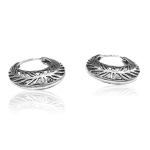 925 Sterling Silver Oxidized Silver Malhar Danglers Earring