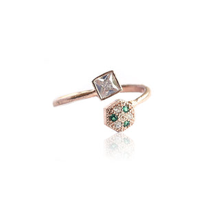 Rose gold fashion rings