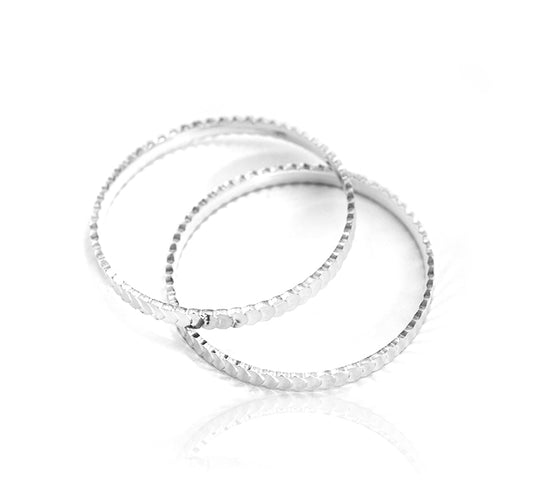 Female Fancy Silver Bangles 925