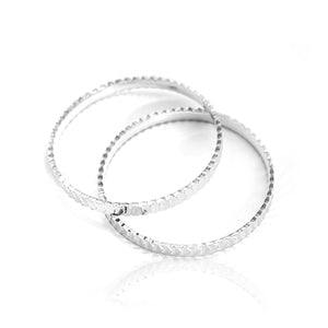 Female Fancy Silver Bangles 925