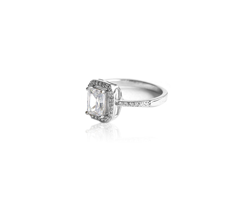 Jewellery Silver Classic Solitaire Ring