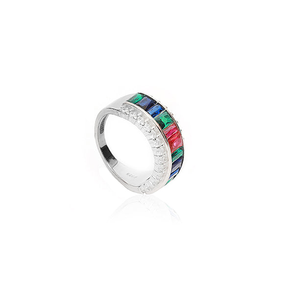 Scout Colourful Silver Ring