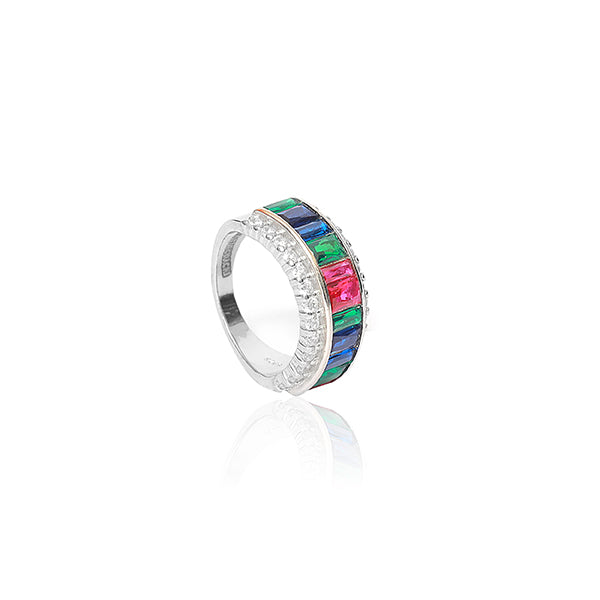 Scout Colourful Silver Ring