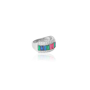 Scout Colourful Silver Ring