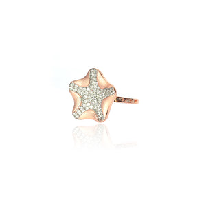 Star desgn Silver Ring