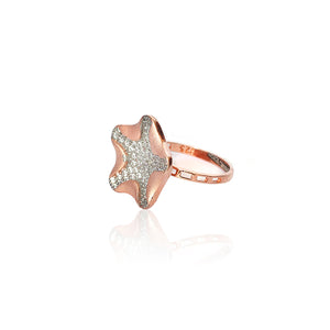 Star desgn Silver Ring